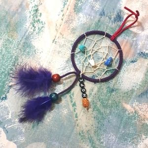 Handmade purple Dreamcatcher - Hope